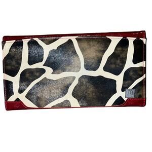 Miche Bag Jayma Giraffe Animal Print Brown Red Cover Shell Fits Classic Bag